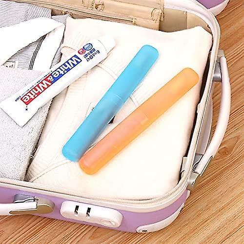 3 X Etui Cover ~ Farverig plastholder, opbevar rene tandbørster