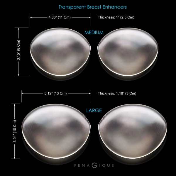 Silikongel BH Inserts Push Up Breast Cups - Klyvning Ccup