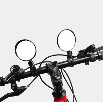 2st Justerbar Cykelspegel Vikbar Konvex Svart