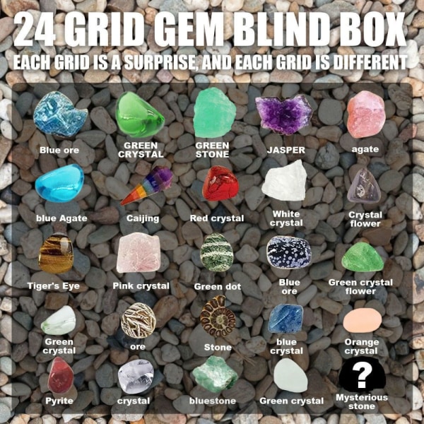 Julklapp stenlåda 24 grids