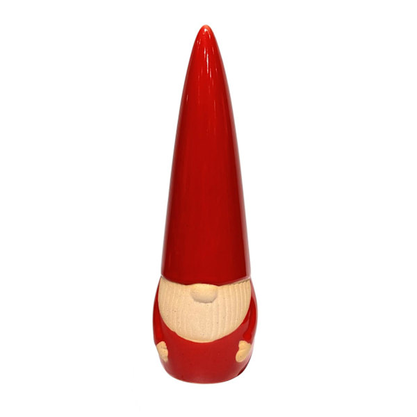 Tomte  Keramik 17 cm red