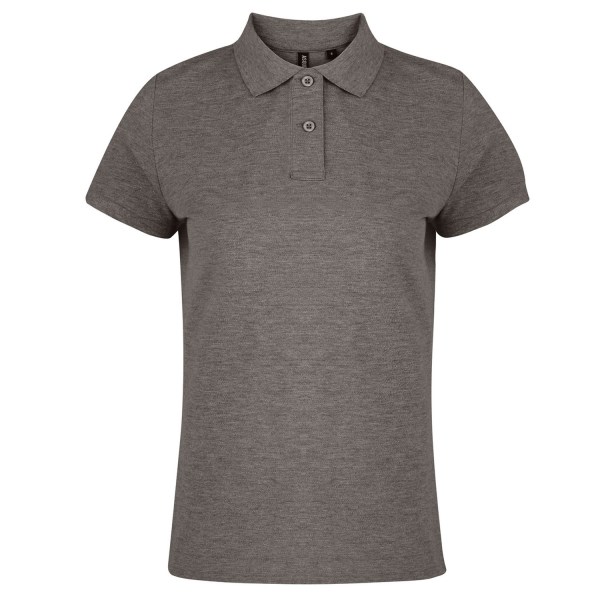 Asquith & Fox Dame/Dame Enkel kortærmet pikétrøje Cha Charcoal L