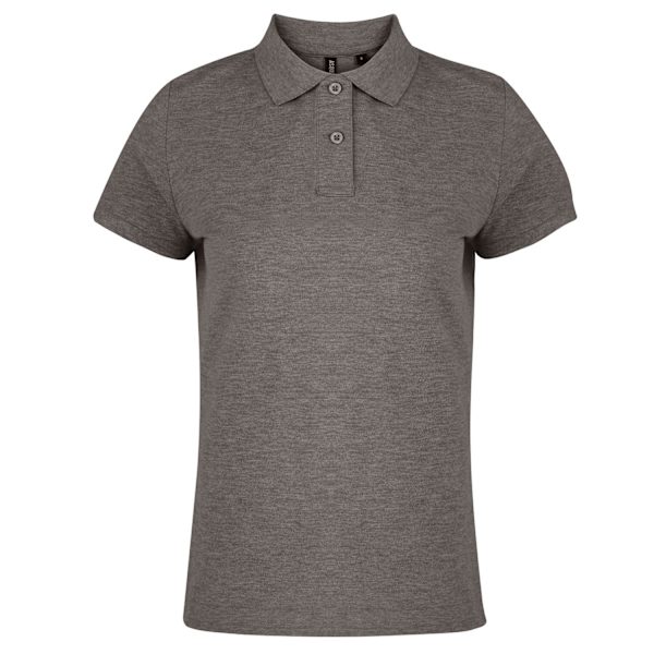 Asquith & Fox Dame/Dame Enkel kortarmet pikétrøye Cha Charcoal M