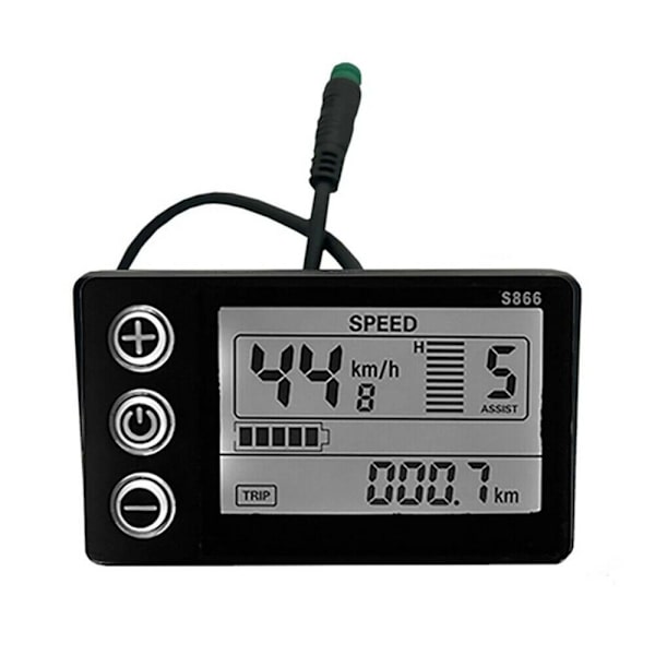 Elcykel LCD-skärm Scooterdel Elcykelmätare