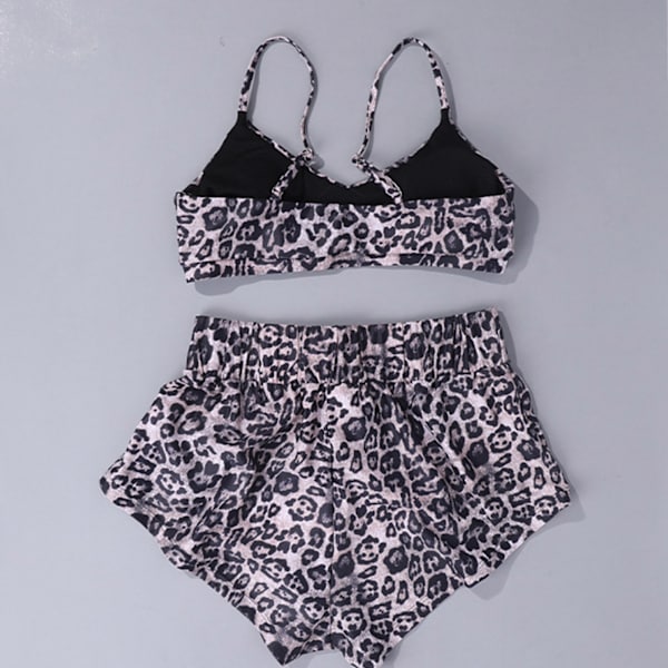 Kvinnor Tvådelade sexiga stringbaddräkter Push Up Rygglös Bikini Kvinnlig Snörning Badkläder Bikini Baddräkt Split Beachwear XL