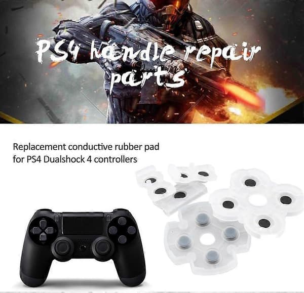 4 Sæt Silikone Ledende Gummi Pad Keypads til Sony Playstation 4 PS4 Controller til Dualshock 4 Knapper Reparation Udskiftningsdel