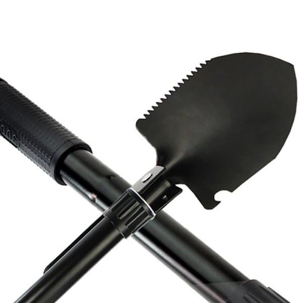 Multifunktionell campingskyffel utomhus portabel spade black