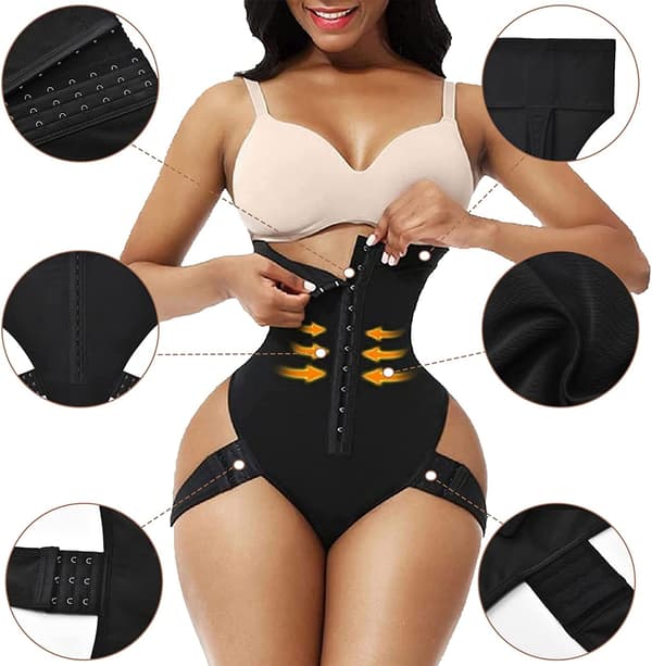 Da idjekontroll Shapewear Jupsuit Hög idja agkontroll byxor M m