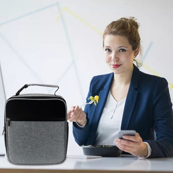 Lunchbox för vuxna män kvinnor barn, isolerad matkasse Återanvändbar lunchpåse kylväska för att hålla maten fräsch och varm