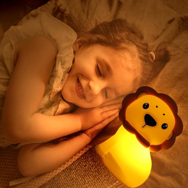 Uppladdningsbar nattlampa för barn, LED batteri nattlampa, baby