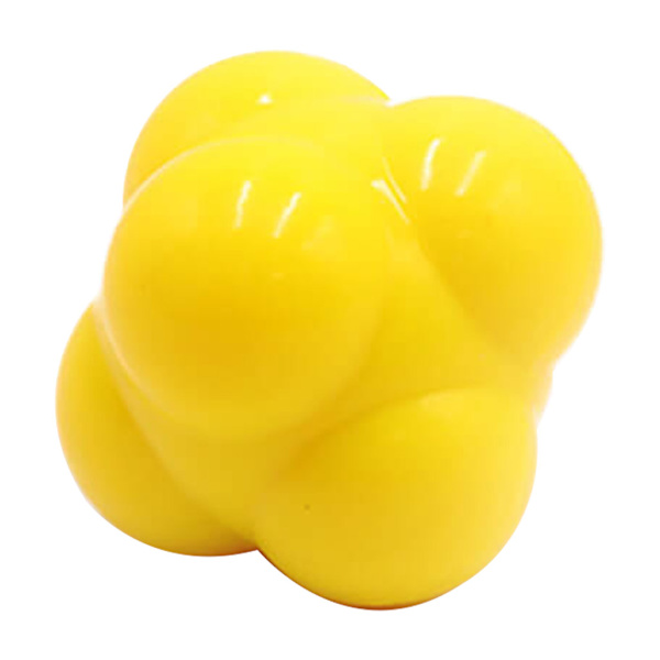 Ultra-Bounce Reaction Balls Fitness Hexagon Ball Bounce Reaction Balls för smidighet för reflex- och koordinationsträning Yellow