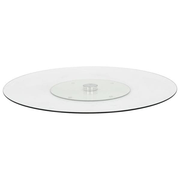 vidaXL Pyörivä tarjoilualusta 60 cm karkaistu lasi transparent