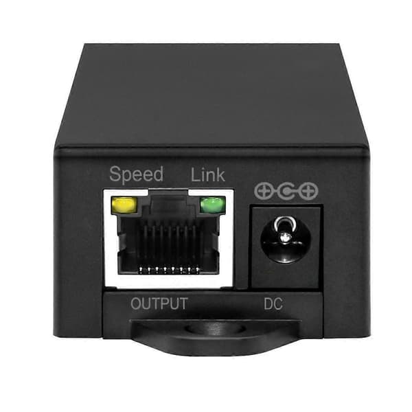 Enkelport 802.3af /At 1000Mbps Aktiv Poe til 24V Passiv Poe-omformer