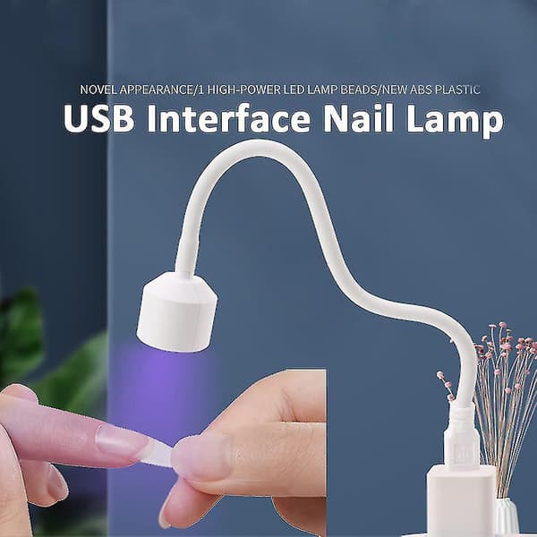 Mini Negletørrer Rotation LED Lampe Gel Polish Tørreværktøj