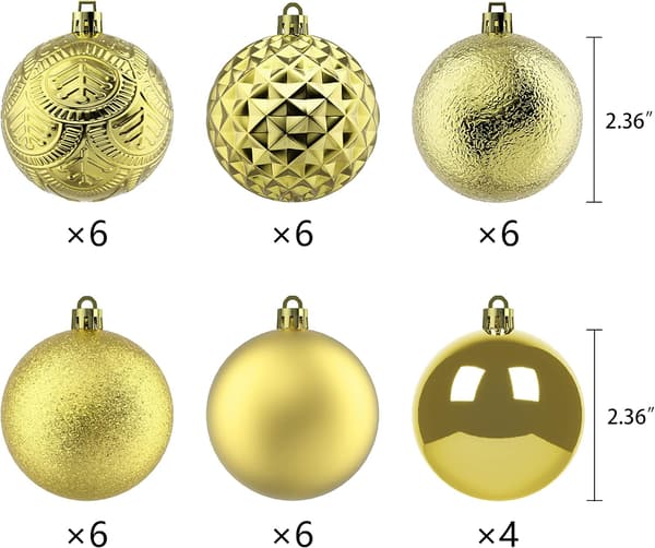 1 stk julekuler bruddsikre juledekorasjoner til jul
