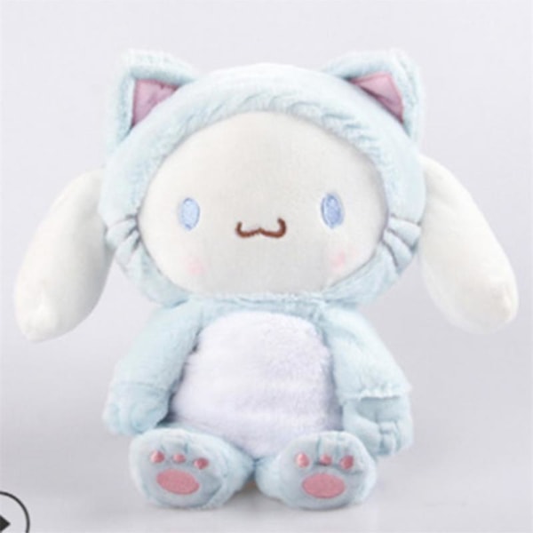 25 cm Sanrios Kawaii Cartoon Cat Cross-dress Cinnamoroll Mymelody Plyschleksak Plyschdocka Barnpresent 25CM LittleTwinStars2