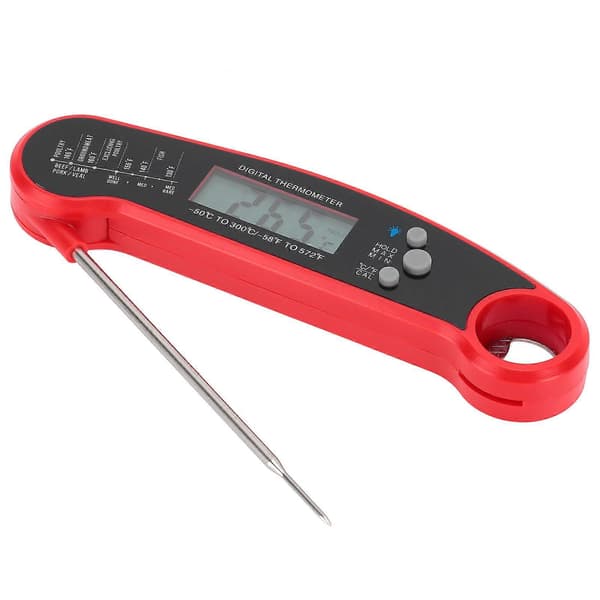 Digital Köttermometer Direktavläsning Vattentät Matttermometer för Kök Utomhusmatlagning BBQ Grill
