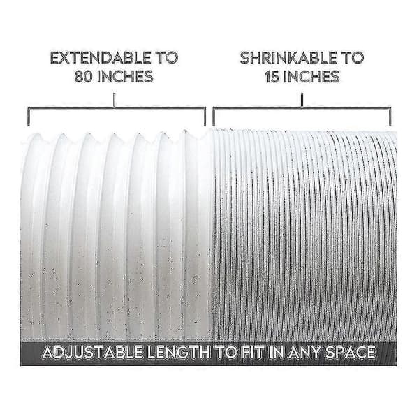 Avgasslang 130 mm, avgasslang för luftkonditionering, PVC-slang, luftkonditioneringsrör, ventilation