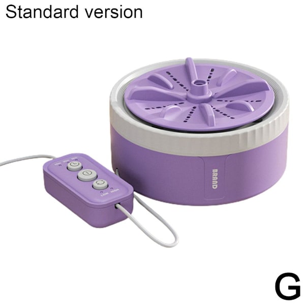 Mini Bærbar Vaskemaskin USB-drevet 3 Tidsinnstillinger Undertøy Sokker purple standard edition