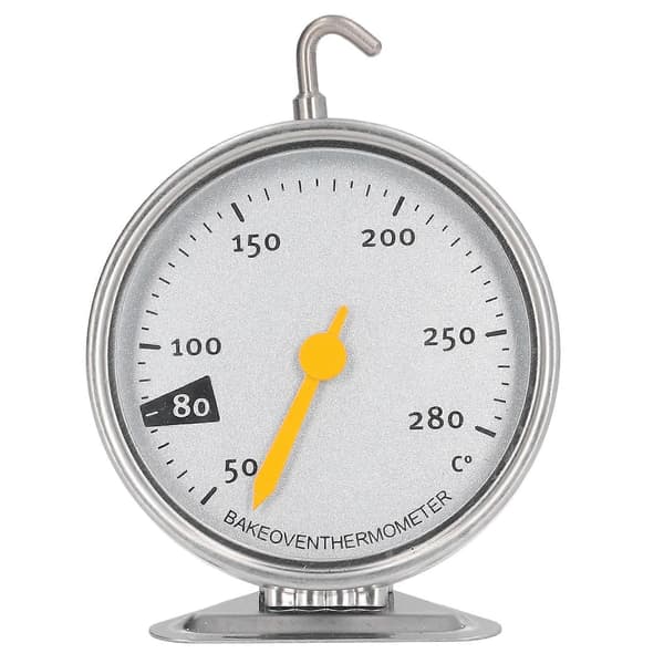 Ovnstermometer i rustfritt stål, matlagningstermometer med høy nøyaktighet for BBQ og kjøkken