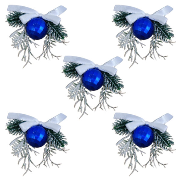 Hängande julgransdekoration Konstgjord julplanta hängande prydnad med bollklocka grankottedekorationer null - 2