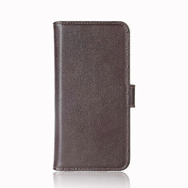 Ægte Splitlæder Pung Stand Flip Cover til Samsung Galaxy J6 (2018)