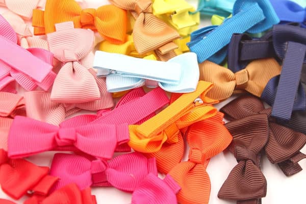 40-pack 2 tums Grosgrain Ribbon Alligator Hårklämmor för Baby Gi