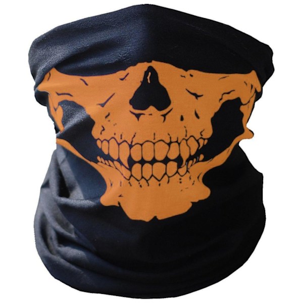 skelettmask / halsduk / sjal | Halloween - skelettmask Orange