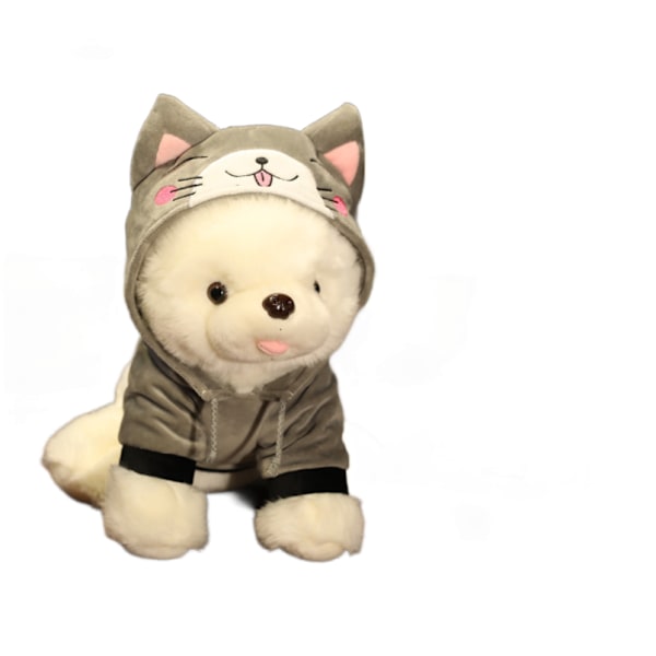 35 cm Söt dressing valp plyschleksaker Pomeranian dockor fyllda