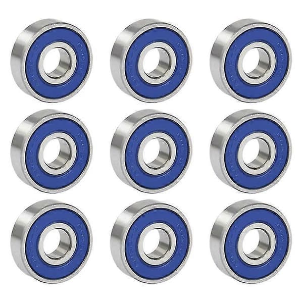 16 st Professionella Friktionsfria ABEC 9 Skateboard Rullhjul Högprecisionsaxlar Lager Stål