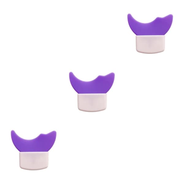 2/3/5 Multifunksjon Eyeliner Stensiler Silikon Mal Lazy Purple 5.7 x 5cm 3Set