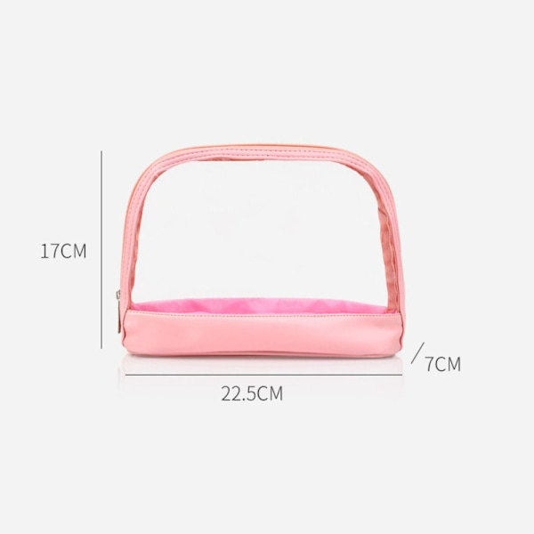Transparent rese-necessär Shell Makeup Cosmetics Bag GREEN Green