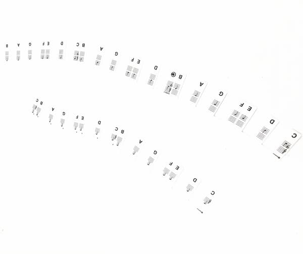 Avtakbare piano- og keyboardetiketter 61 tangenter Vit