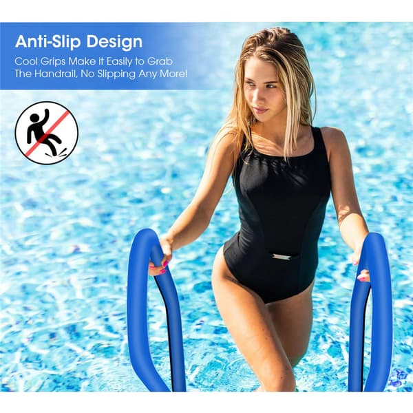 Halkskyddad pool Cover Skyddsräcke Anti- cover 10ft