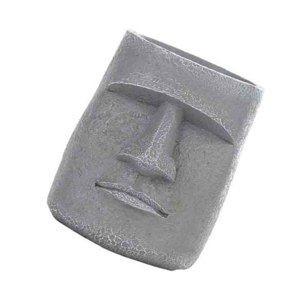 1/2/3/5 Påskeøen Statue Blomsterpotte Sukkulent potte til hjemmet Grey Type 4 1 Pc