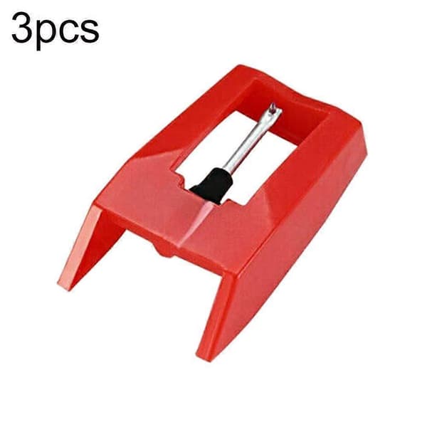 3 stk. erstatningsstift for platespiller i vinyl for platespiller