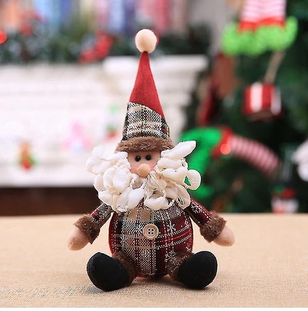 Juldocka Jultomten Snögubbe Älg Plyschleksaker Dekor Presenter Cute santa