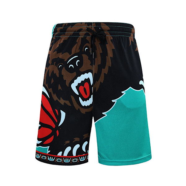 Nba Retro Basketballshorts Unisex sportshorts Studenter Grizzlies green M