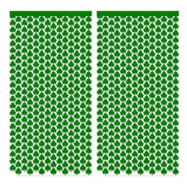 St.Patrick's Day Shamrock Tinsel Folio Fringe -verhot - 2 kpl