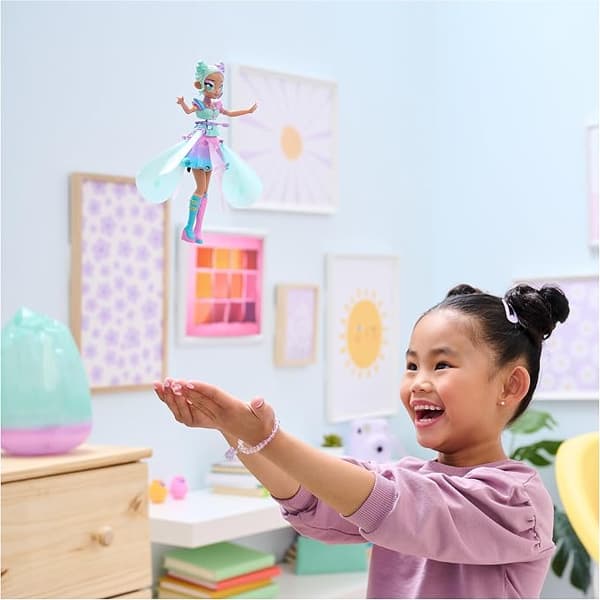 Crystal Flyers Pastel Kawaii -nukke, maaginen lentävä lelu valoilla