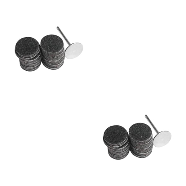 1/2/3/5 Sähköisen jalkaraspin vaihtotyynyt tehokas ja 15mm 80Grit 50 pcs 2PCS