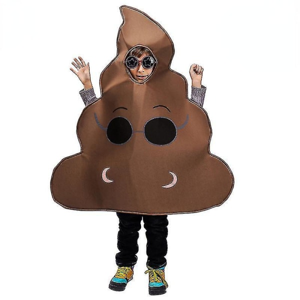 Morsom søt bæsj Halloween kostyme Cosplay klær for barn Barn Tenåring Gutter Kle Opp Party Ee309