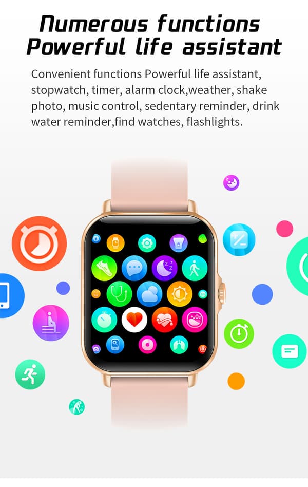 2022 populære L21 Bluetooth opkald smart watch 1,69 farveskærm stemmeassistent ur