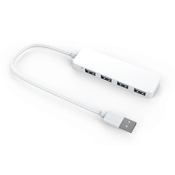 Dockingstasjon Rask Overføring Plug and Play Ultratynn 4 i 1 USB2.0 Splitter Kabel Hub for Datamaskin