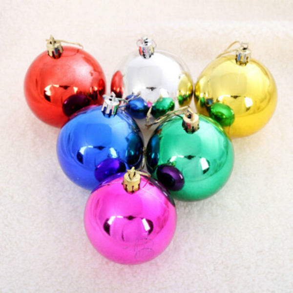12 st jul plastboll hängande Xmas Tree hänge dekor red