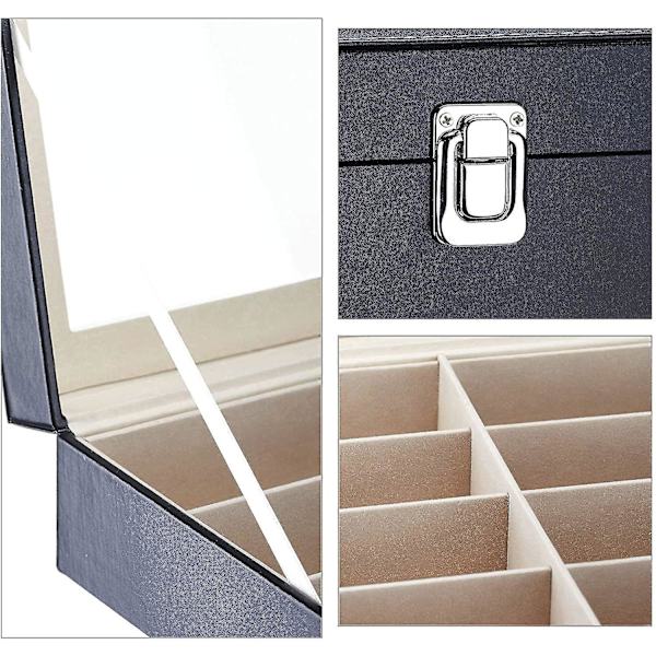 Glasögonförvaring Pu-läderglasögonfodral Case