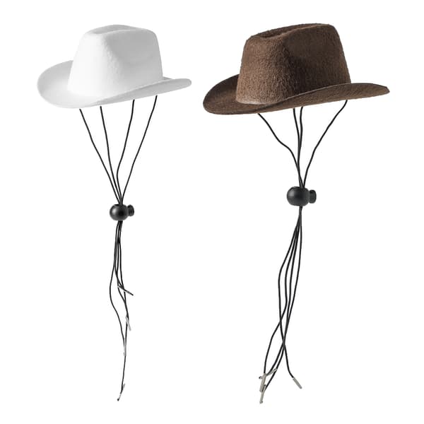 2st Hundar Cowboy Hattar med Justerbar Valpar Cowboy Hatt för