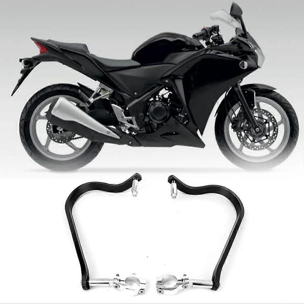 2st modifierat styrskydd Motorcykel Anti Fall Handskydd (Svart)