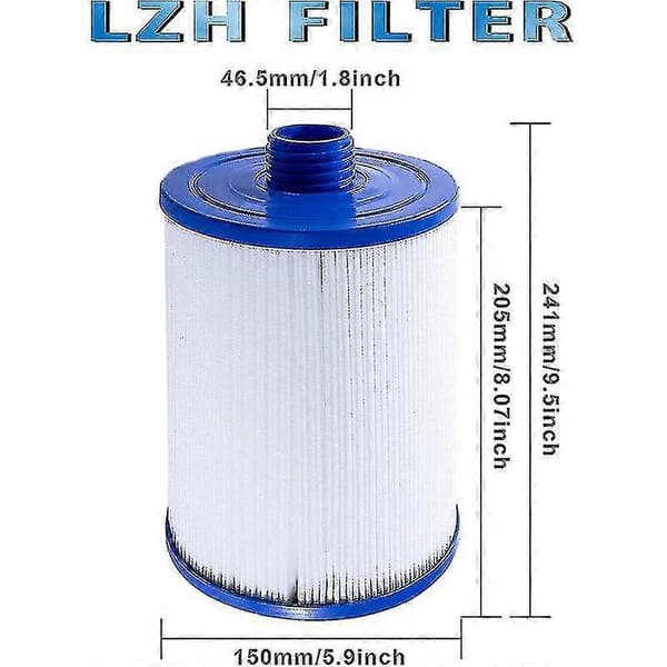 Spafilterpatron, til Pleatco Pww50 spafilter, spafilter til Unicel 6ch-940 spavirksomhed boblebad udskiftningsfilter (2 stk)