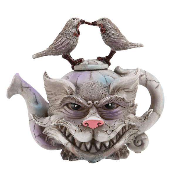 Håndlaget Art Cat Tekanne Devil Cat Creative Home Desktop Decorati